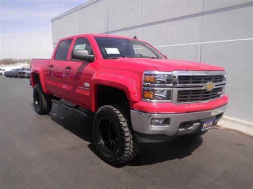 2014 silverado lt crew cab pro-comp 6&#034; lift kit 35&#034; tires dual exhaust 0% 72 mo!