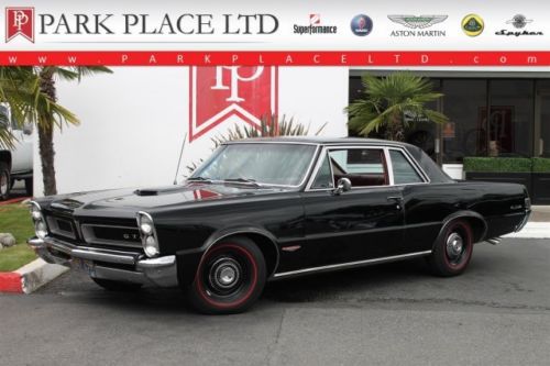 1965 pontiac gto coupe, 389ci v8, black on red, factory air conditioning.