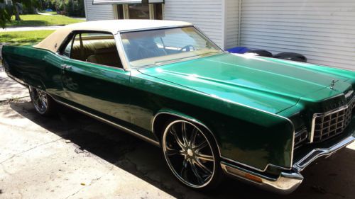 1973 lincoln continental coupe custom beauty with 24&#034; rims that match
