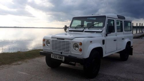 Absolutely superb restored 1989 landrover 110 station wagon in alpine white