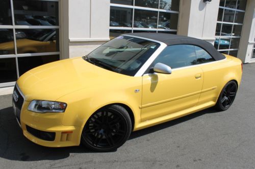 Audi rs4 6 spd manual convertible low miles!!