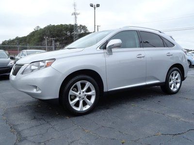 Rx350 suv 3.5l 275hp silver leather navigation sunroof 6 cd clean car fax