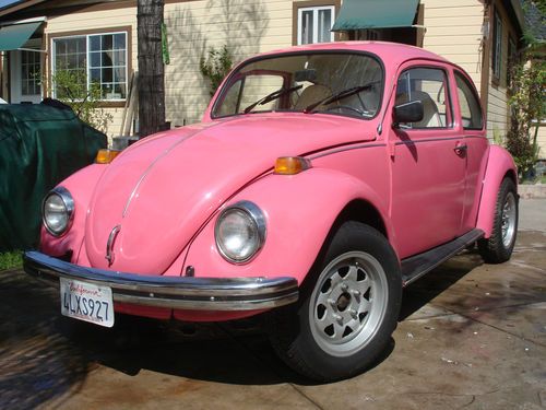 Vw beetle 1973 barbye  car ,pink in&amp;out ,clean title, nice runing,ready 4 summer