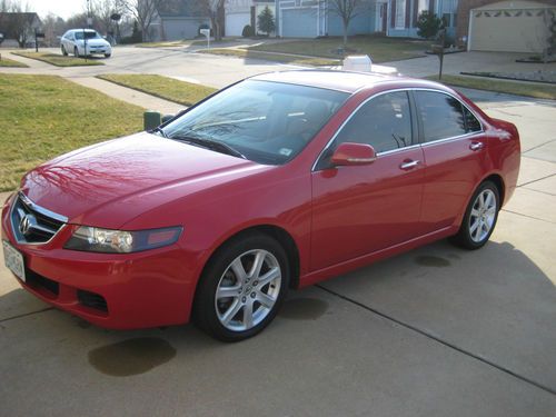 Acura tsx rare red / tan - navigation - not here during sandy (documented)