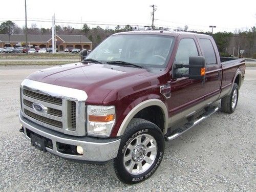 2008 ford f350 crew cab 4x4 diesel lariat 20 wheels nice