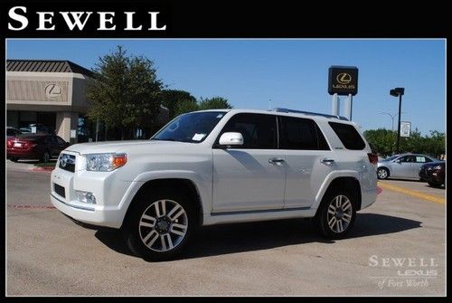 2010 toyota 4runner limited white pearl navi heated leather 4x4 tow cd sunroof