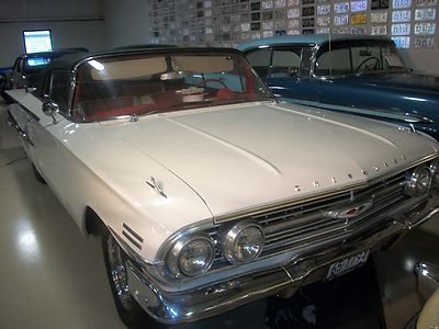 1960 chevrolet impala convertible white 348 big block v8
