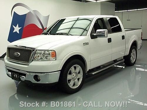 2008 ford f-150 lariat crew leather rear cam 20's 49k texas direct auto