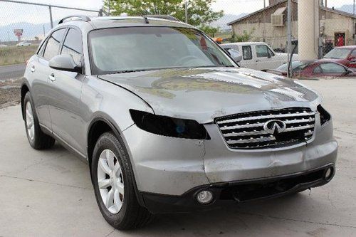 2005 infiniti fx35 damaged clean title only 54k miles loaded export welcome!!