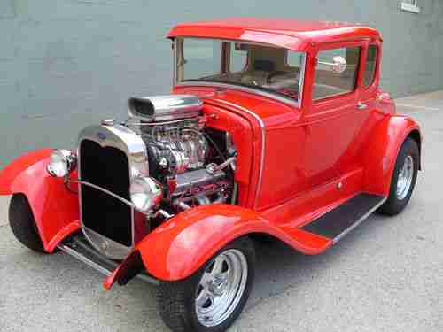 1930 FORD MODEL A 5 WINDOW HOT ROD V8 WITH BLOWER AC PB FRONT DISC PRICED 2 SELL, image 2