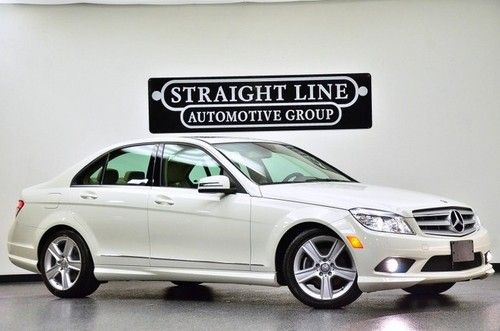 2010 mercedes benz c300 sport  4matic white w/ very low miles
