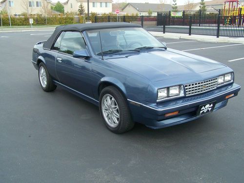 1986 chevrolet cavalier rs convertible 2-door 2.8l v6  80k