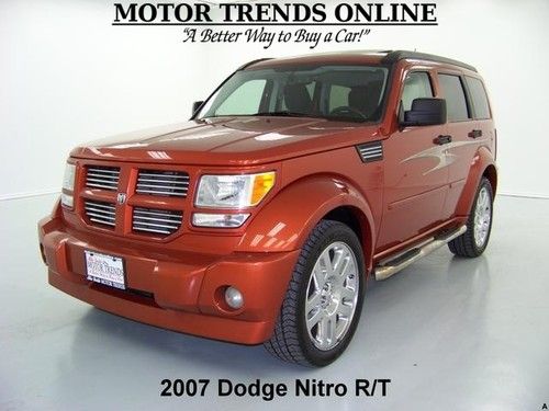 Rt r/t navigation roof two tone seats tow flames chromes 2007 dodge nitro 46k