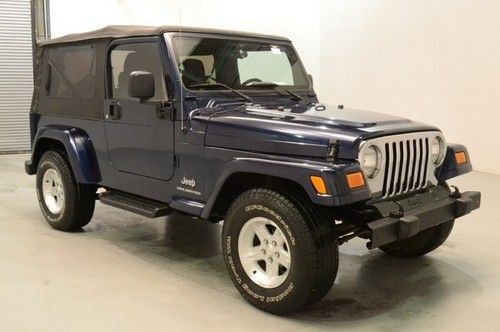 2006 jeep wrangler unlimited manual soft top blue 4wd 4x4 wholesale l@@k