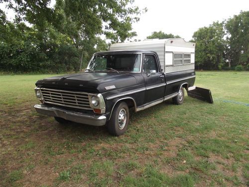 Find used 1967 Ford F100 Ranger Pickup with vintage Camper in Enid, Oklahoma, United States, for ...