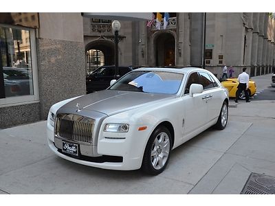 2011 rolls royce ghost.  english white with seashell.