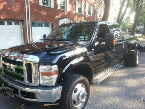 2008 f 350 dually superduty lariat extended bed crewcab 6.8l goosneck snow plow