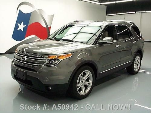 2013 ford explorer ltd sunroof  htd leather 3rd row 26k texas direct auto