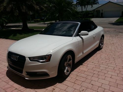 Find used 2013 Audi A5 Ibis White Cabriolet, Black Roof 2 ... Find used 2013 Audi A5 Ibis White Cabriolet, Black Roof 2 ...