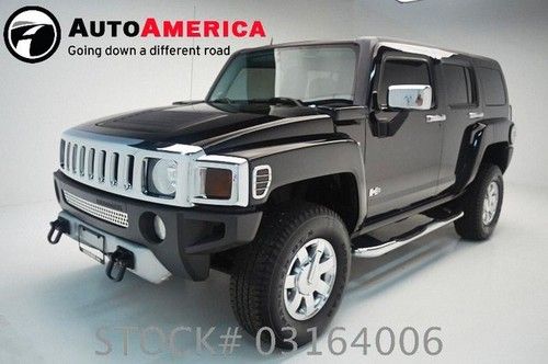 34k low miles hummer h3 luxury 4x4 leather sunroof clean carfax black