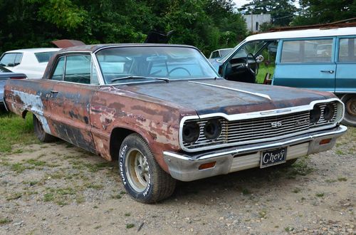 Find Used 1964 Chevrolet Impala Ss 2 Door Solid Running Project
