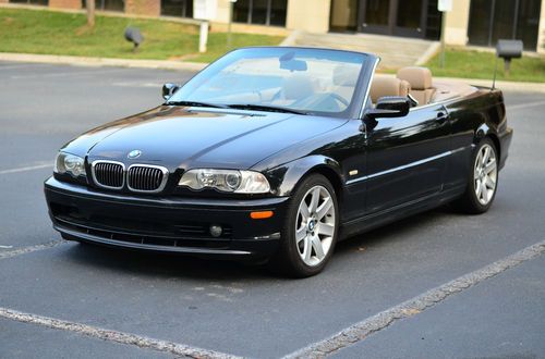 2003 bmw 325i black convertible sports package