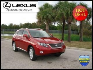 Lexus certified 2010 rx 450h hybrid navigation/leather/sunroof &amp; much more!