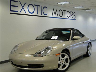 2000 porsche 911 conv't 6-speed blk-softtop xenons 30k-miles heated-seats 18"whl