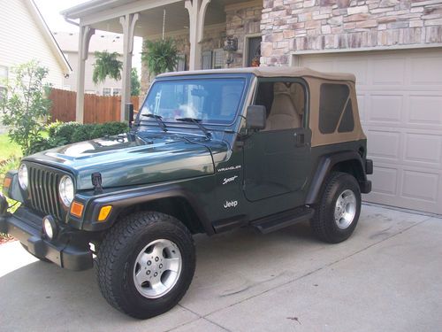 1-owner 2002 jeep wrangler sport 107k miles