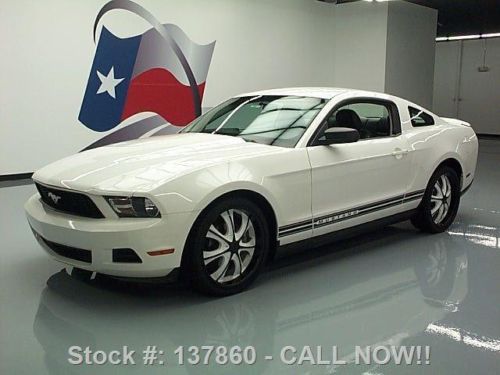 2010 ford mustang v6 automatic leather spoiler 20's 64k texas direct auto