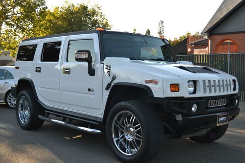 2007 hummer h2 3th row seat tire our dvd system sport utility 4-door 6.0l