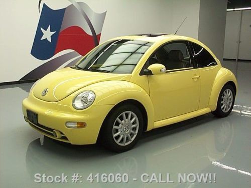 2005 volkswagen beetle gls auto sunroof htd leather 40k texas direct auto