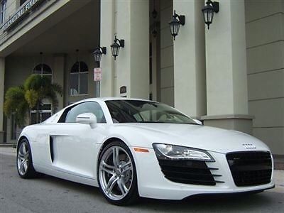 2009 audi r8 4.2l extended warranty thru aug 2014 &amp; new rear tires