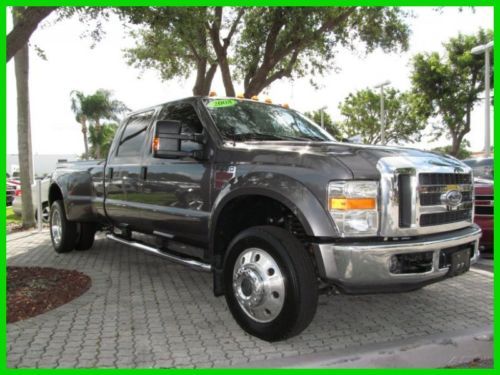 08 gray f450 dually diesel 4wd crew cab 6.4l v8 6-passenger offroad *one owner