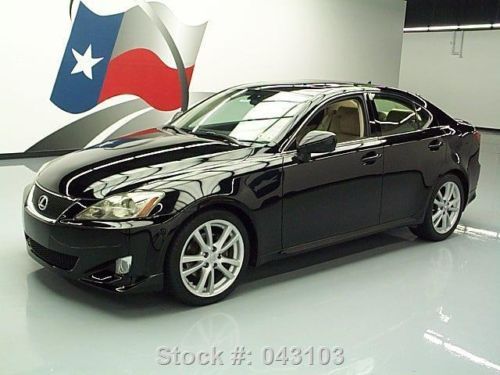 2007 lexus is250 auto leather sunroof paddle shift 52k texas direct auto
