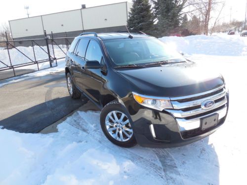 2013 ford edge sel 3.5l/navi/camera/htd/leather/18/sync/lowmiles/salvage/rebuilt