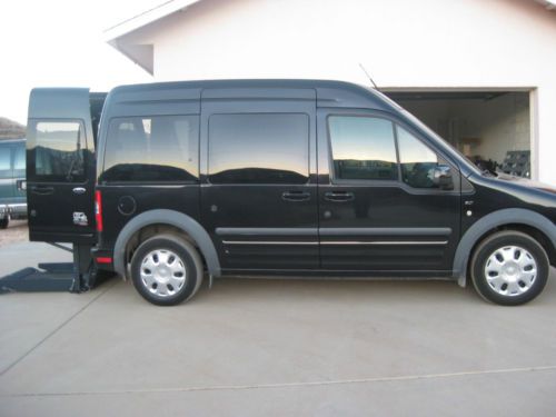 2011 ford transit connect wheelchair accessible van with full size rear lift.