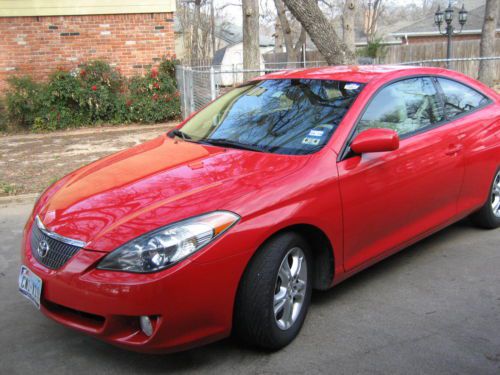 2006 toyota solara camry se sport 2 door coupe auto red!!