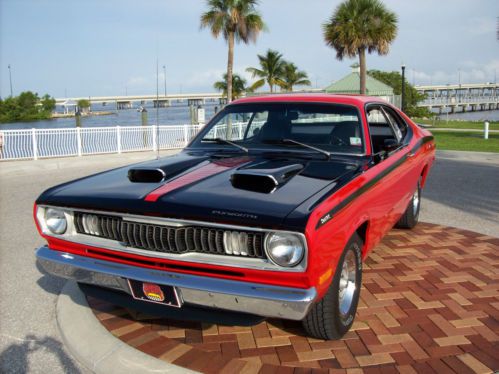 Plymouth duster 340 h code rallye red show car - multiple best of show winner