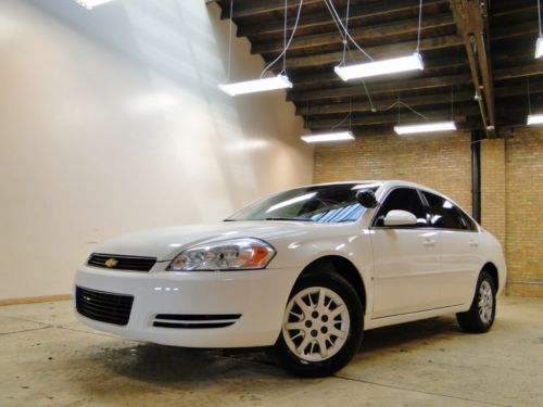 2007 chevy impala 9c1 police, 3.9l v6 white, low 64k miles, well kept, clean