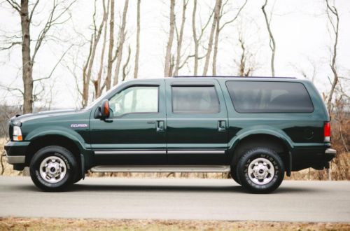 2003 ford excursion 7.3 4x4 1 owner 60k miles rust free limited mint ultra rare!