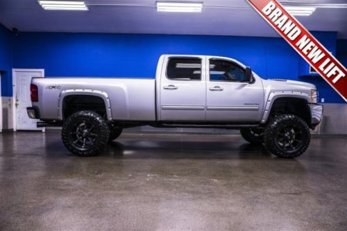 11 chevy 3500 one owner low mile lifted leather dvd sunroof nav duramax diesel