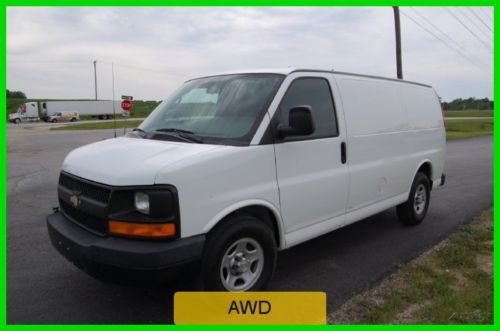 2006 work van used 5.3l v8 automatic minivan/van awd cargo white utility 1 owner