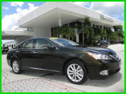 10 peridot mica 3.5l v6 es-350 *heated &amp; ventilated leather seats *low miles *fl