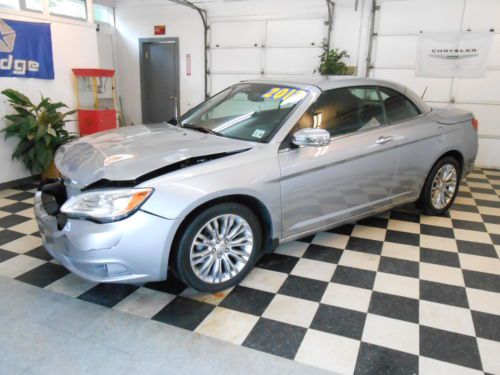 2013 chrysler 200 convertible limited 6k no reserve salvage rebuildable damaged