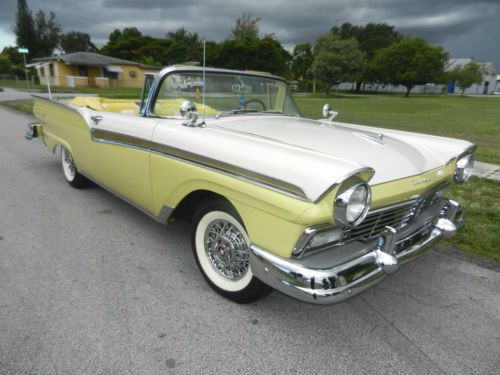1957 ford fairlane 500 convertible,frame off restoration,numbers matching, mint!