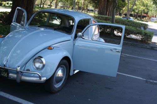 1967 Light Blue Restored Volkswagon Beetle, image 2