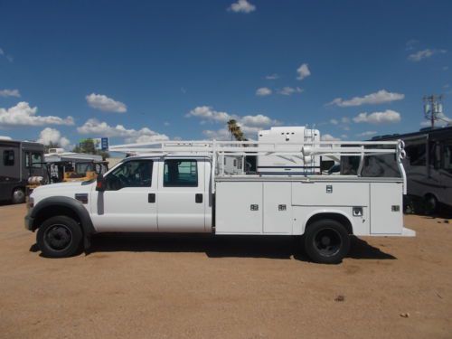 Ford f-450 xlt super duty crew cab knapheide utility bed with rack no reserve