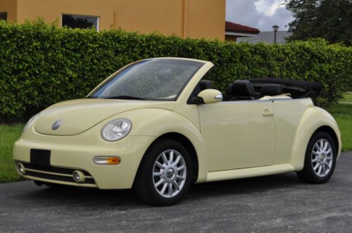 2004 vw beetle convertible gls runs and drives great florida car low low reserve