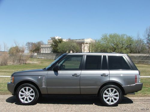 08 range rover supercharged 42k h/r tv's 20's lthr roof awd immaculate